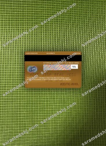 USA Bank of New York Mellon gold mastercard photolook  back